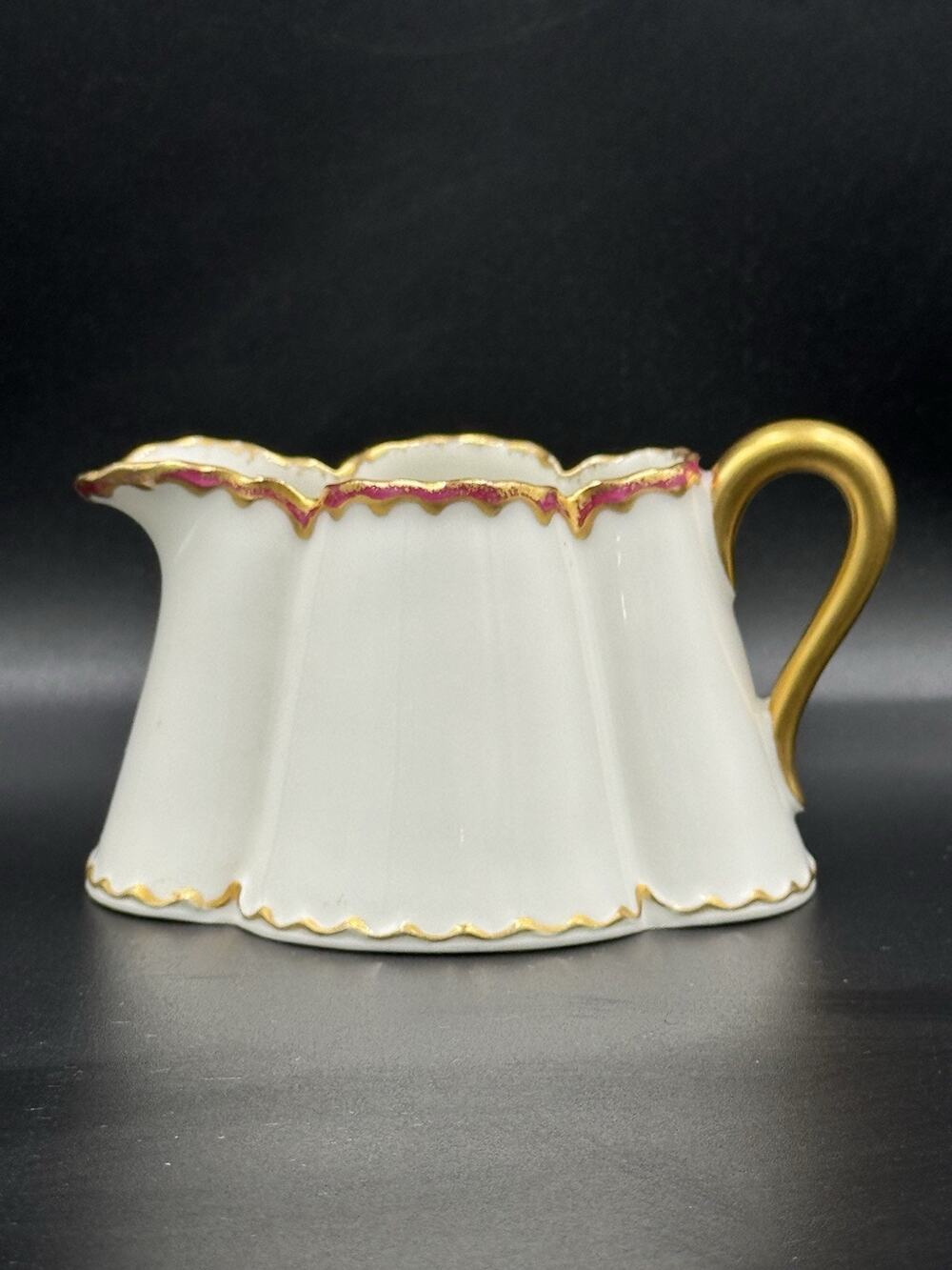 Haviland & Co Limoges Creamer Schleiger Style Missouri Glass Co. c1900